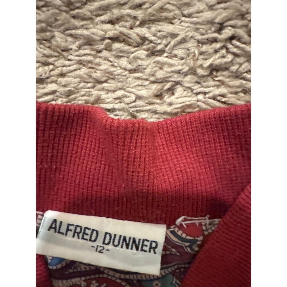 Vintage Alfred Dunner Paisley‎ Zip Bomber Jacket Size 12 Lined Retro 80s/90s - Picture 3 of 9